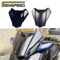 SEMSPEED For Yamaha XMAX250 XMAX300 2023 X MAX V2 ABS Plastic Motorcycle Front Windshield Windscreen Cover Wind Shield Deflector