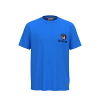 【Dickies】男女款天青藍純棉胸前像素圖案印花短袖T恤｜DK011542E62