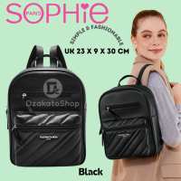 New Style Tas Ransel Punggung Wanita Sophie Martin Paris Capriolla Black Hitam Promo Terbaru 2024 Im