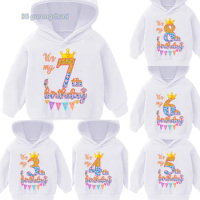 Kids Winter Baby Boy Clothes It’s my 6 7 8 9 old Birthday Children Girl Hoodies Boys Anime Hoodie For Girls Clothing Sweatshirts
