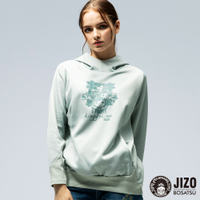地藏小王 BLUE WAY – 金魚姬鳥居日式LOGO連帽厚長TEE(薄荷綠)