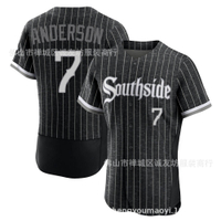 Tất Trắng 7 Màu Vàng Đồng Phục Bóng Chày Thành Phố MLB White SOX Anderson Jersey