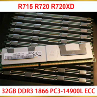 1PCS Server Memory R715 R720 R720XD 32GB DDR3 1866 PC3-14900L ECC REG RAM