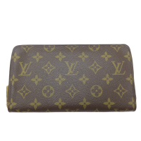 【二手名牌BRAND OFF】LOUIS VUITTON LV 路易威登【再降價】 棕色 原花 帆布 Zippy Organizer 拉鍊 長夾 M62581
