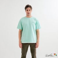 Arnold Palmer -男裝-渡假風LOGO印花T-Shirt-藍綠色