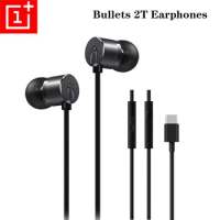 Original BE02T OnePlus Bullets 2T Type-C In-Ear Earphones Headsets With Mic For Oneplus ACE 10 Pro 9 9RT 9 8 7 6 T Pro Nord 2 2T