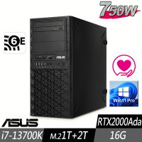 ASUS 華碩 WS760T 工作站 i7-13700K/16G/M.2-1TB+2TB/RTX2000Ada/W11P