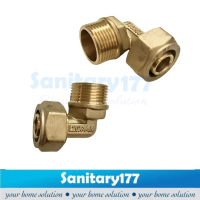 Knie sambungan pipa air panas Kuningan KPL DRAT LUAR 1/2 3/4 inc-fitting pipa 12 16 20mm nepel kni