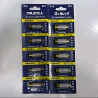 Batrai Dellicel 23A&27A Baterai Bel Rumah 12V volt Alkaline Original .. Per Papan 5Pcs..