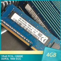 1 Pcs RAM 4GB 1Rx8 PC3L-12800E 4G DDR3L 1600 ECC For SK Hynix Memory