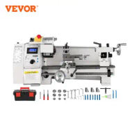 VEVOR Metal Lathe Machine 650W 8"x14" (210*350 mm) Variable Speed for DIY Metal Working Turning Drilling Threading Milling