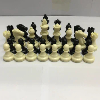 32 Medieval Plastic Chess Pieces Set King Height 49mm Chess Game Standard Chess Pieces For International Competition Dropship