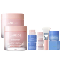 【LANEIGE 蘭芝】粉澎潤睡美人晚安面膜 60ml 雙入組(晚安凍膜 緊緻 撫紋 膠原蛋白 官方直營)