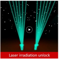 real life escape room props games laser Unlock Laser irradiation The receiver will unlock after a certain number of times