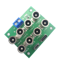 1PCS TYPE-C 5521 CMICRO to DC High Current Adapter High Temperature Resistance 5.5 * 2.1 Multi Head Power Supply Base Test Board