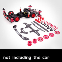 FCโฮมเมด Tamiya มินิ4wd แข่งรถชิ้นส่วนเริ่มต้นการตั้งค่าคาร์บอนด้านหน้าด้านหลังแบ่งสำหรับ MS MSL MA 