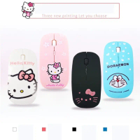 2.4GHz Wireless Mouse Battery Version Ultra-Thin Silent Mouse Blue Doraemon Mouse White Doraemon Mou