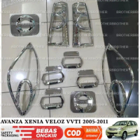 Paket Garnish Lampu Depan Belakang Outer Handle Tank Cover Avanza Xenia Veloz 2005 2008 2010 2011 Hi