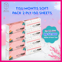 PAKET 8 pcs Montiss TIsu Wajah - Facial Tissue  Montis 150