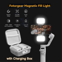 GBL01 Magnetic Mini Fill Light W/ Charging Box for DJI Osmo Mobile 6/SE/ Zhiyun SMOOTH4/5/ Feiyu Handheld Gimbal Stabilizer
