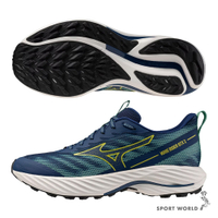 Mizuno 美津濃 慢跑鞋 男鞋 防水 WAVE RIDER 28 GTX 藍綠【運動世界】J1GC247902