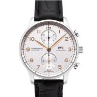 【IWC 萬國錶】新葡萄牙計時腕錶x白面x41mm(IW371604)