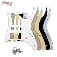 Xinyue Guitar Parts - For 10 Hole Screws MIJ Ibanez RG 2550Z Guitar Pickguard Humbucker HSH Pickup Scratch Plate,Many Colors