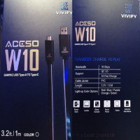 VIVIFY Aceso W10  電競RGB 紅光USB快充傳輸線