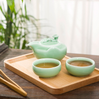 中式陶瓷茶具整套套裝家用客廳功夫茶壺茶杯小戶型茶道青瓷泡茶壺日本 全館免運