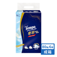 【箱購】Tempo 奢羽 三層抽取式衛生紙 (80抽/6包/6串/箱)【杏一】