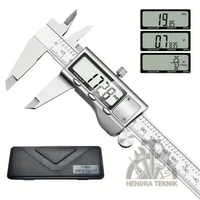 SIGMAT DIGITAL 6" STAINLESS JANGKA SORONG 15CM SKETMAT 150MM SEKET ALAT UKUR DIJITAL BODY HITAM