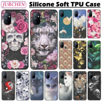 Silicone Custom Case For OnePlus Nord N100 BE2013 Cute Cat Cartoon Pattern Cover For One Plus 1+ Nord N 100 BE2015 BE2011 BE2012