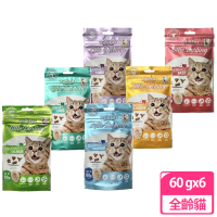 【Hulucat】卡滋化毛潔牙餅 60g 6包組(貓用、化毛、潔牙零食)