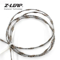 Z-LEAP 2.2/4.0mm Diamond Wire Saw Granite Jewelry Metal Wood Stone Cutting Wire Vacuum Brazing Jig Saw Blade For Cutting Machine