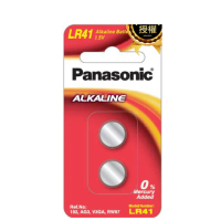 【Panasonic 國際牌】LR41鹼性電池1.5V鈕扣電池 10顆入 吊卡裝(公司貨)