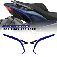 tmax 560 2022 tail corner protection Sticker 3D Tank pad Stickers Oil Gas Protector Cover Decoration For yamaha Tmax 560 2022