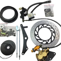 For Abs125 Motorcycle Rear Wheel Drum Brake Modification Rear Disc Brake Assembly Hydraulic Brake Kit Inner Drum 11/13 Universal