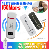 4G LTE Wireless USB Dongle Mobile Broadband 150Mbps Network Modem Stick SIM Card WiFi Router Hotspot Pocket WIFI Router for Home