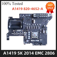A1419 motherboard for iMac 5K A1419 27" LATE 2014 2GB 820-4652-A EMC 2806 MF886 Logic Board Motherboard 661-00193