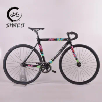 TSUNAMI SNM300 Fixie Fixed Gear Bike 700C Aluminum Frame Single Speed Track Racing Bicycle Industrial Bearing Wheel Customizable
