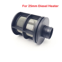 25mm Auto Air Intake Filter Pipes Tube Silencer For Webasto Dometic Eberspacher Car Air For Diesel Heater Parking Heater Black