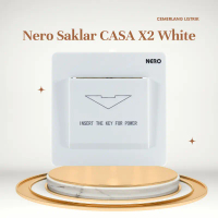Nero Saklar Kartu Hotel (RFID) casa white - X2CAH -W 1 Gang Hotel Key Card Time Delay Switch (RFID)