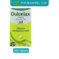 Dulcolax Bisacodyl 5mg 200 Tablets EXP:03/2028 [ FARMASI CS ]