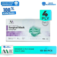 Masker Medis 4ply Multione Plus Surgical Mask - Masker Bedah Hijab
