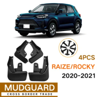 4PCS Mudflap for Toyota Raize Rocky 2020-2021 Fender Mud Flaps Guard Splash Flap Mudguard Accessories
