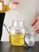 家用玻璃油壺不漏油裝油罐醬油瓶倒油小廚房防漏大容量醋壺調料瓶