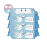 貝恩 嬰兒保養柔濕巾80抽(3入裝)-龍年限定版