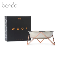 【Bendo】好潮狗碗 毛小孩 寵物碗 寵物碗架 紅銅架+不鏽鋼碗 22cm