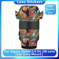 For Sigma 20 1.4 Decal Skin Vinyl Wrap Film Lens Body Protective Sticker Protector Coat 20mm F1.4 DG DN For Sony Mount F/1.4