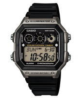 【東洋商行】CASIO 卡西歐 10年電力亮眼設計方形數位錶-銀灰 AE-1300WH-8AVDF 運動錶 潛水錶 防水錶 電子錶 男錶 女錶 手錶